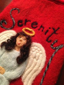 Close up of Serenity's Stocking